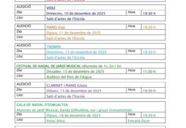 Audicions 1r trim. 25/26