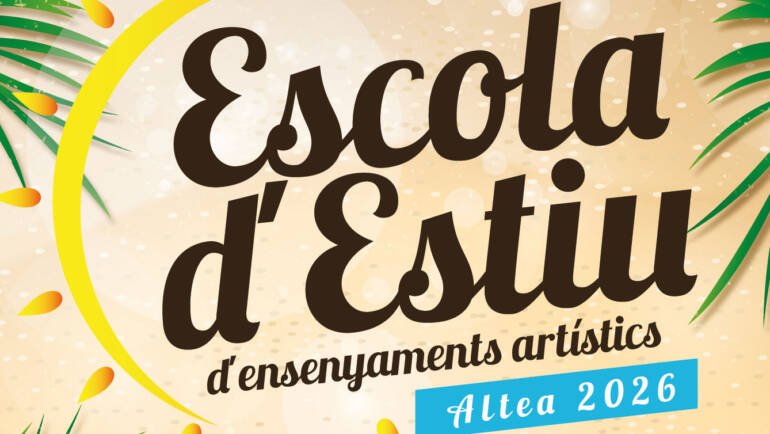 Escuela de Verano (Ens. Artísticas) – 2-8 años – Altea 2026